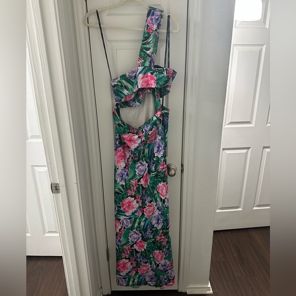 Free People Audette Floral Printed Cutout Maxi Dress - Picture 6 of 9